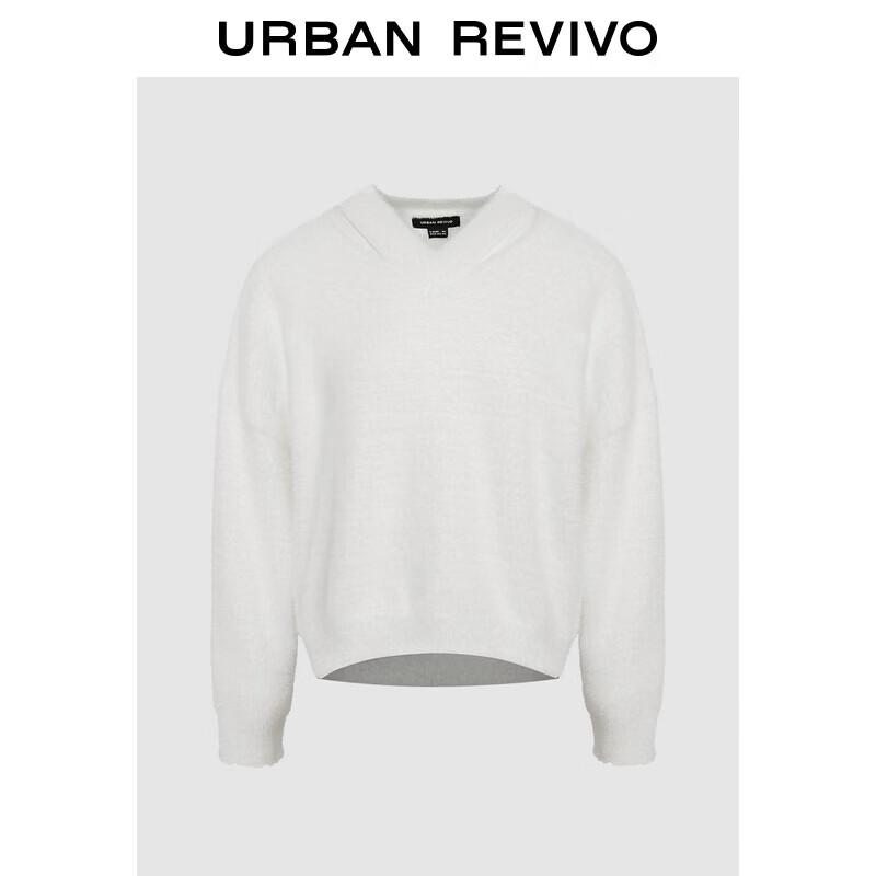 

UR 2024 Зимний женский вязаный топ с длинными рукавами и полым V-образным вырезом XS