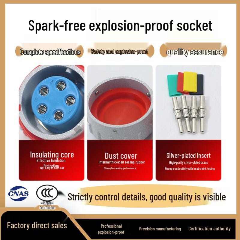 RSRDDY Spark-Free Explosion-Proof Angled Female Socket