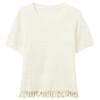 Women's Hollow Knit Short Sleeve Top