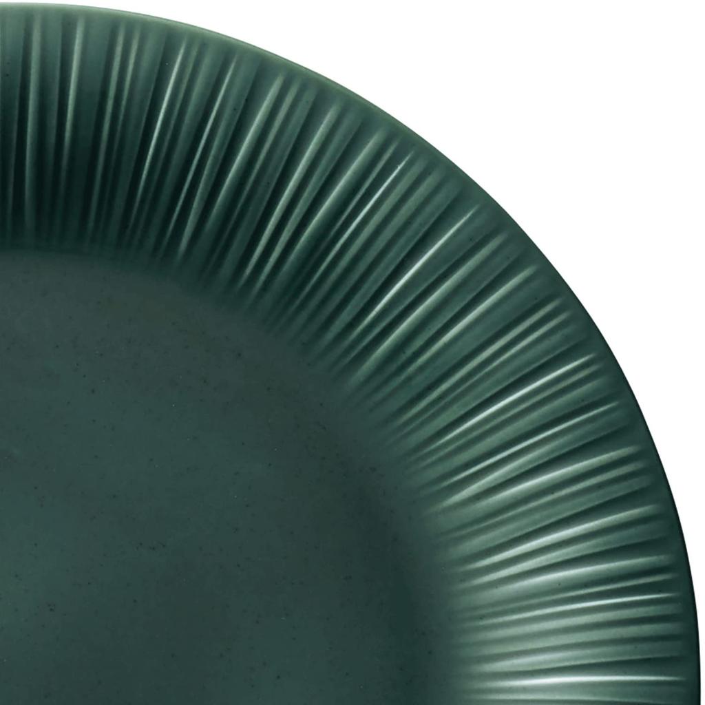 Noritake Coniferous Plate, 24cm, Teal, Microwave and Dishwasher Safe, Teal Fine Porcelain (White), 1725L/90016