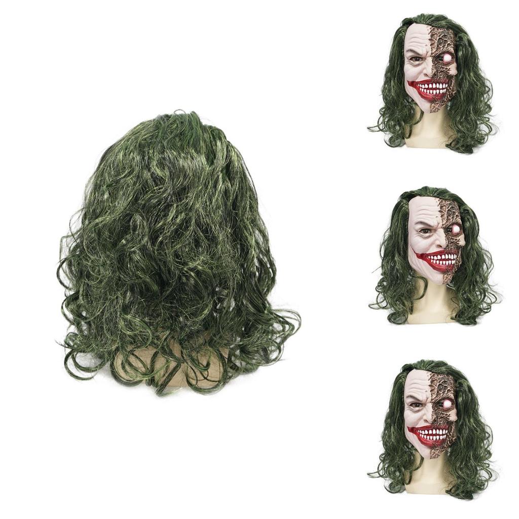 Latex Joker Head Mask With Large Eyes For Halloween Costume And Pranks