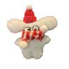 Cartoon Animal Christmas Dog Pendant Cute Plush Puppy Keychain  Christmas Decorations