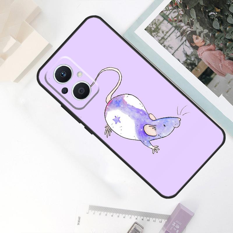

Cute Cartoon Animal Rat Case For OPPO Reno 8T 4Z 5Z 11F 10 Pro 4 5 6 8 7 Lite OPPO Find X6 X5 Pro X2 X3 Neo Cover OPPO Reno10 Pro