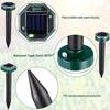 Solar Ultrasonic Animal Repeller: Mouse, Snake, Dog, Bird & Insect Deterrent for Orchards