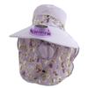 Summer Solar Rechargeable Fan Sun Hat Ladies Sunscreen UV Face Cover Shawl Hat Outdoor Tea Picking Hat