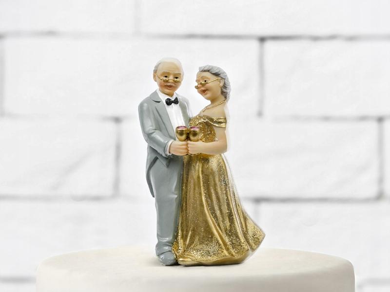 Cake Topper 50th Wedding Anniversary, 12 , 1 Piece
