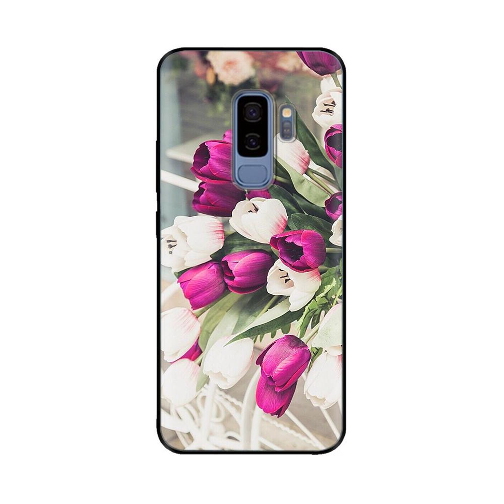 For Samsung Galaxy S9 Case Mobile Phone TPU Silicone Protective Cover for Samsung S9 Plus S9+ S 9 Back Cover Paintted Bumper