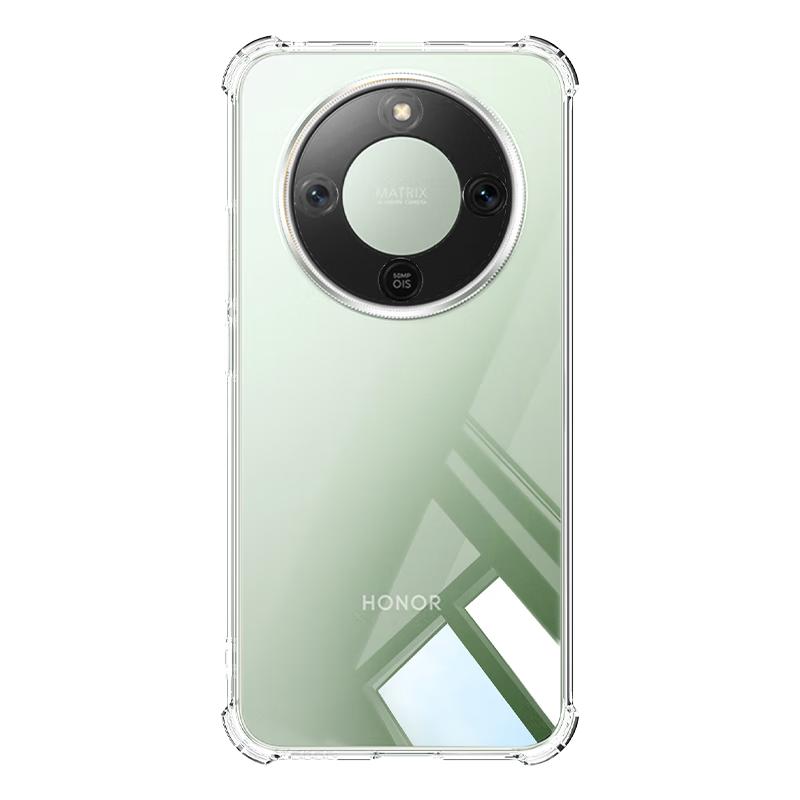 Phone Case for Honor X70, Full Lens Protection, Transparent Airbag Soft (With Lanyard Hole), Upgraded Translucent White Versio