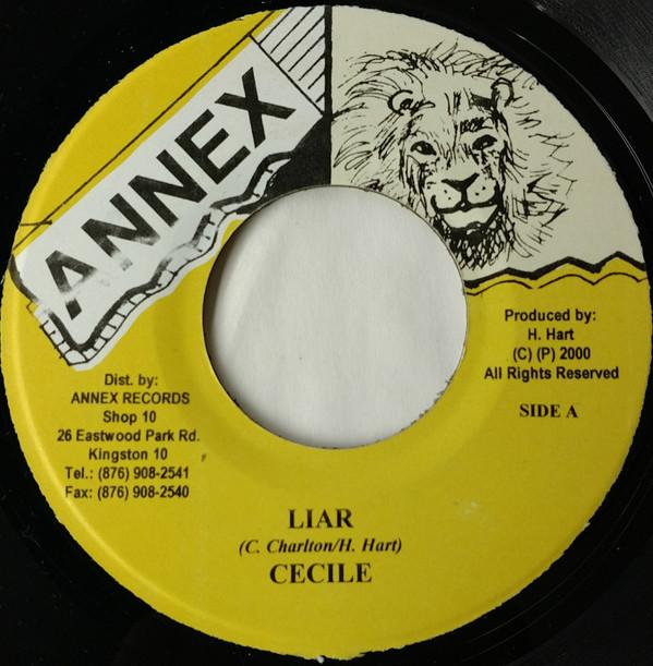 

7inch Record CE CILE - Liar NONE Annex 2000 Jamaica Reggae, Ska & Dub Used