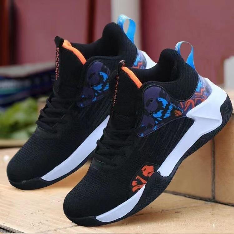 

High-top men s shoes summer new fashion breathable shoes student sports shoes mesh running shoes basketball shoes 44