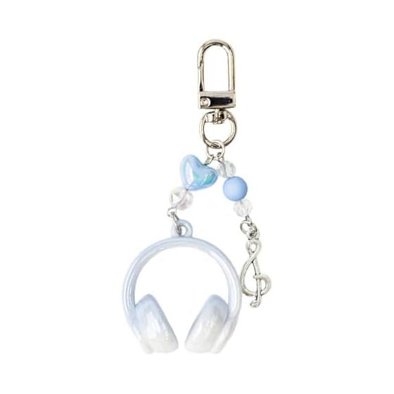 [Wego] Headphone Beads Keychain Cute Girly School Gift Present Ladies