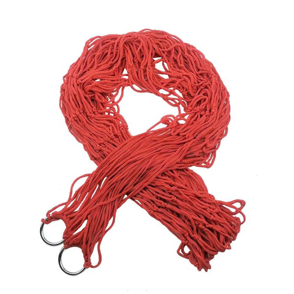 Portable Garden Hammock Nylon Hanging Bed Mesh Net Swing Sleeping Bed Outdoor Travel Camping