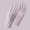 Sunscreen Gloves for Summer Driving for Women In Summer UV Anti Slip Ride Electric Bike Thin Sunshade Ice Silk Breathable Finger