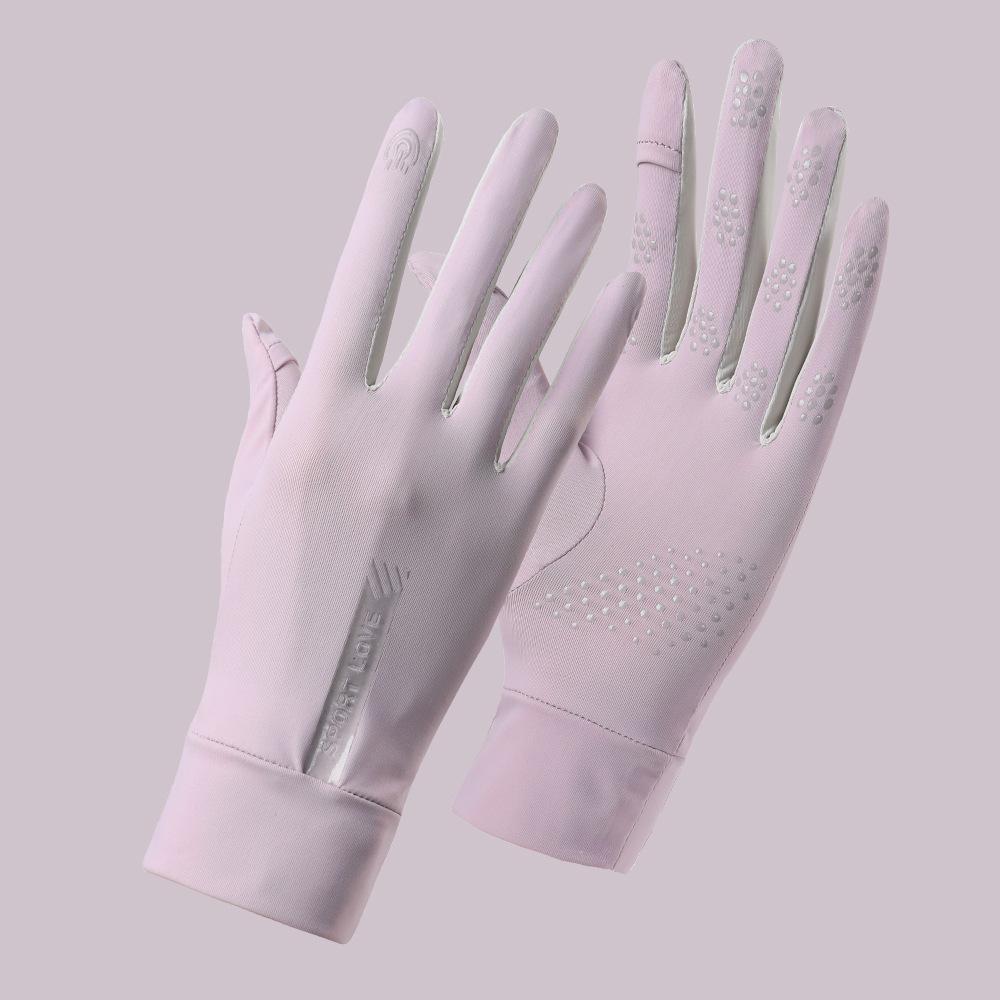 

Солнцезащитные перчатки для летней езды для женщин Летом УФ Защита Противоскользящие Для езды на электровелосипеде Тонкие Солнцезащитные Дышащие Пальцы average size