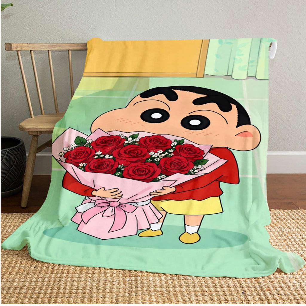 ShinChan Plüschdecke Weich Bequem Alle Jahreszeiten Perfektes Geschenk Sofa Büro Nickerchen Outdoor Reise Decke