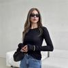 Tooxika Spring Retro 3D Printed Sexy One Shoulder Pleated Slim Fit T-shirt For Women