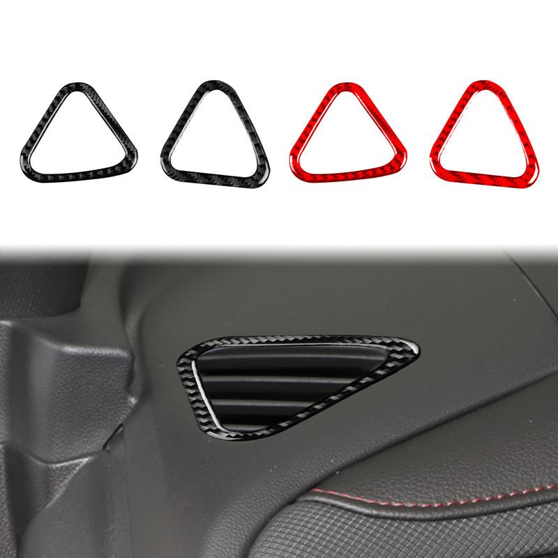 For Chevrolet Tailblazer Equinox 2018— Carbon Fiber Car Dashboard Air Vent Frame Cover Trim Sticker Decorative Accessories