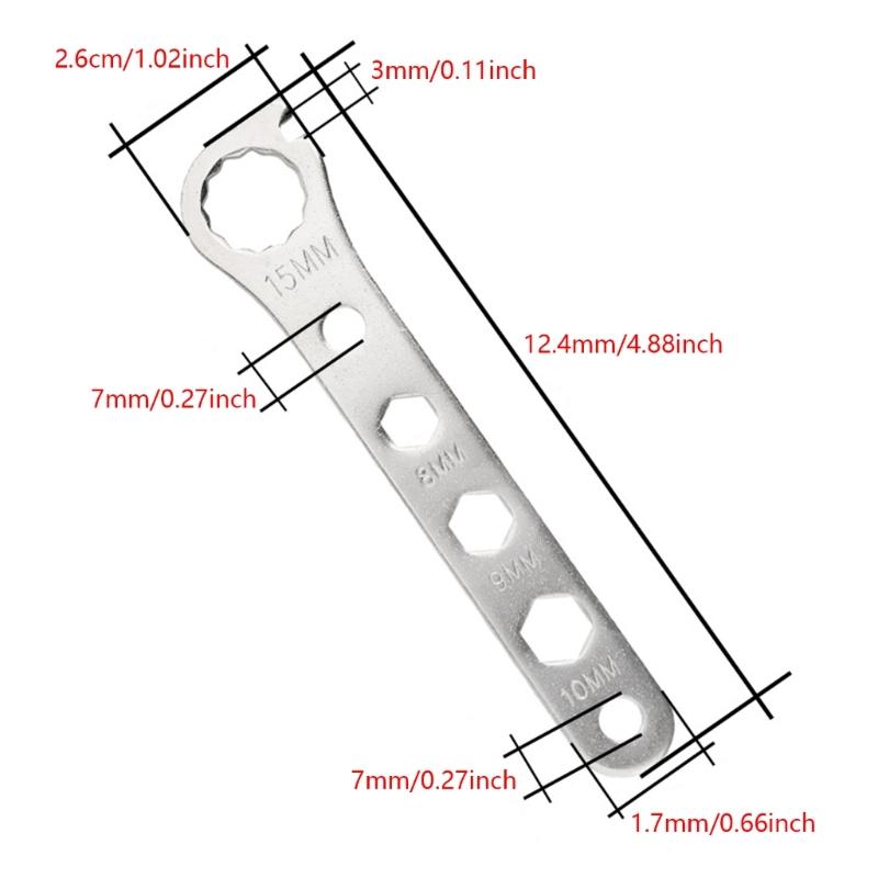 Spoke Wrench Bike Tool Cycling Repair Bike Spoke Wrench Spanners Wrench Cycling Wheel Rims Wrench Bike Repair Wrench