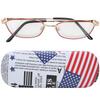 Red Frame Elderly Presbyopic Glasses Portable Blue Light Blocking Bifocal Reading Glasses