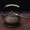 Wood Copper Tea Kettle Cover Fork 17cm Kung Fu Tea Tools New Teapot Lid Clip  for Cast Iron Teapot