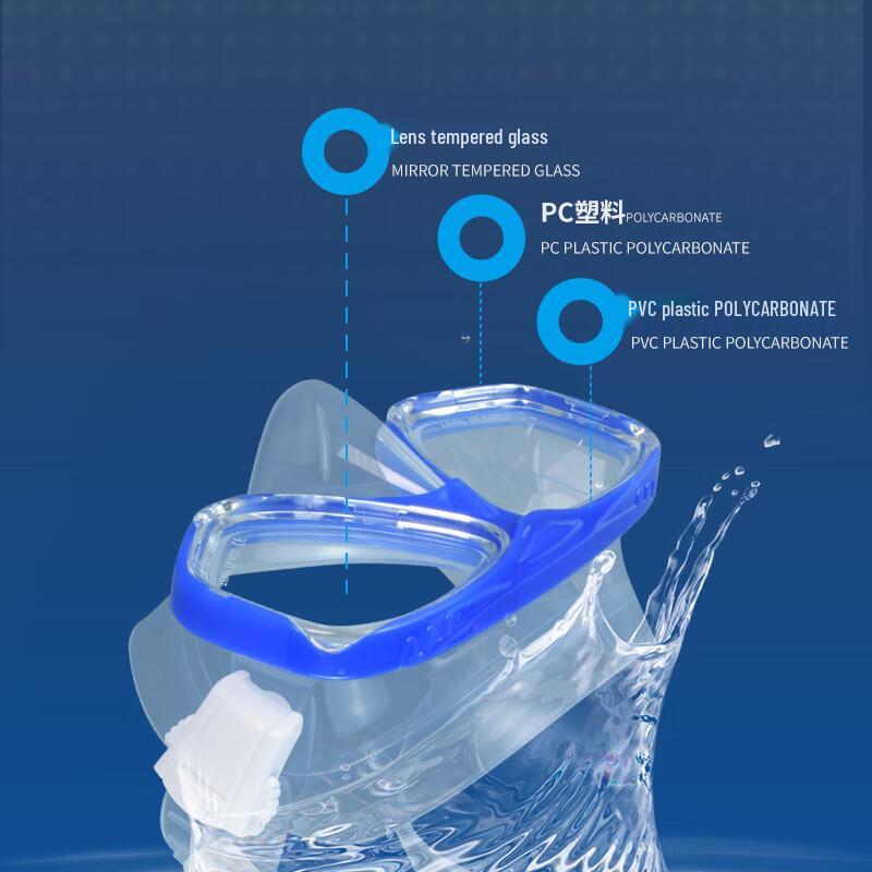 WEZHO Großer Rahmen Silikon Tauchmaske