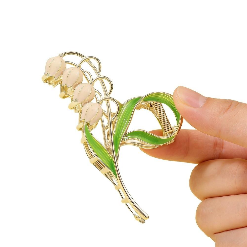 Metal Flower Hair Clips Advanced Hair Grab Fashion High Ponytail Holders  for Women Girls