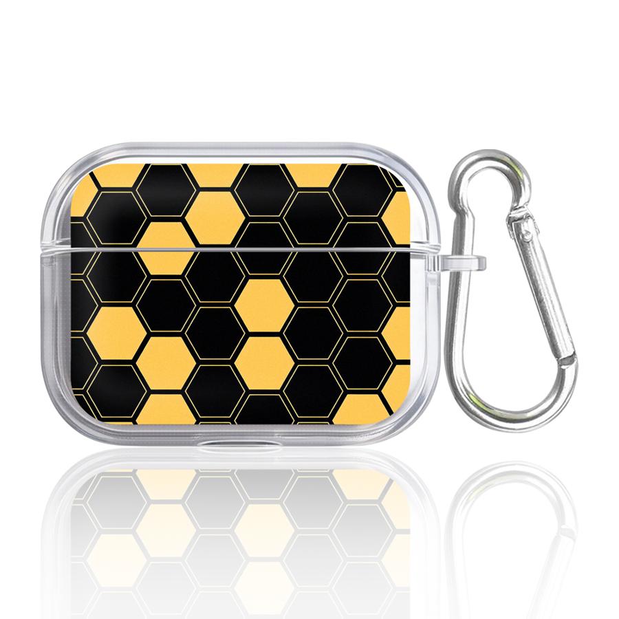 Clear Earphone Cases Cover Case For Airpods Pro3 3 4 Pro Pro2 1 2 Retro Honeycomb Net