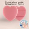 20 Pcs Mini Heart Shape Cushions Air Cushion Powder Puff Latex Free Mixed Sponge And Cosmetic Puff Is Used For Liquid Foundation