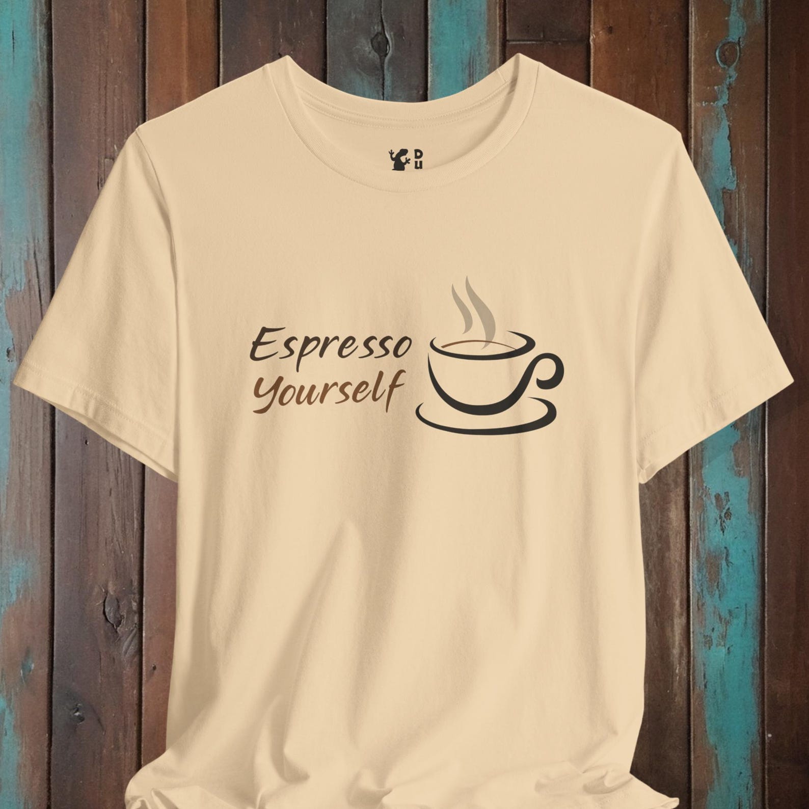 Espresso Yourself coffee lover tee shirt, express yourself as the coffee aficionado mom, dad, or caffeine-powered spouse you are 4XL