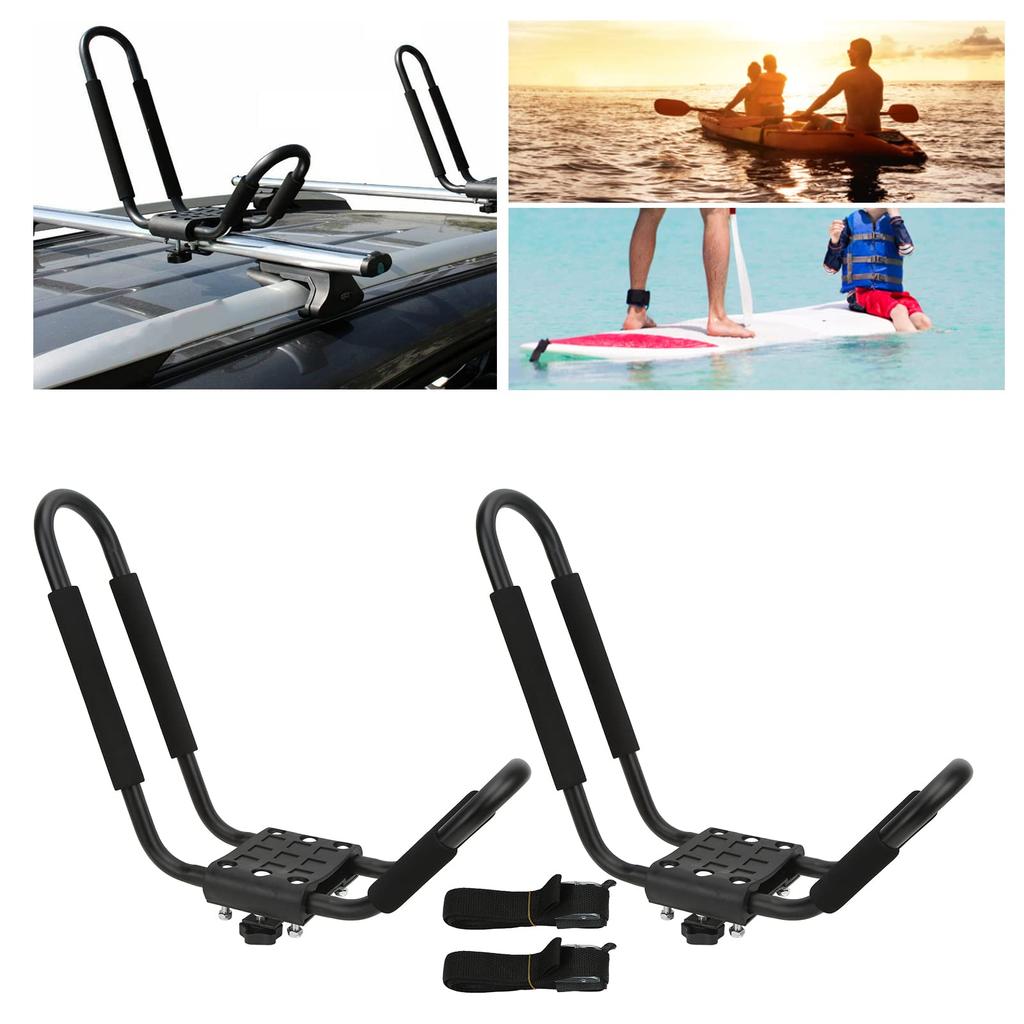Ongwan Rust-Resistant Metal Canoe Carrier, Top-Mount Canoe Rack for Surfboards and Sailing