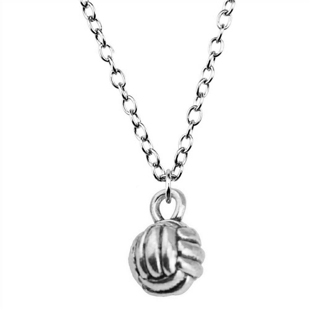 Athlete Charm Necklace Sports Adventure Pendant For Men Outdoor Enthusiast Jewelry 43cm Chain