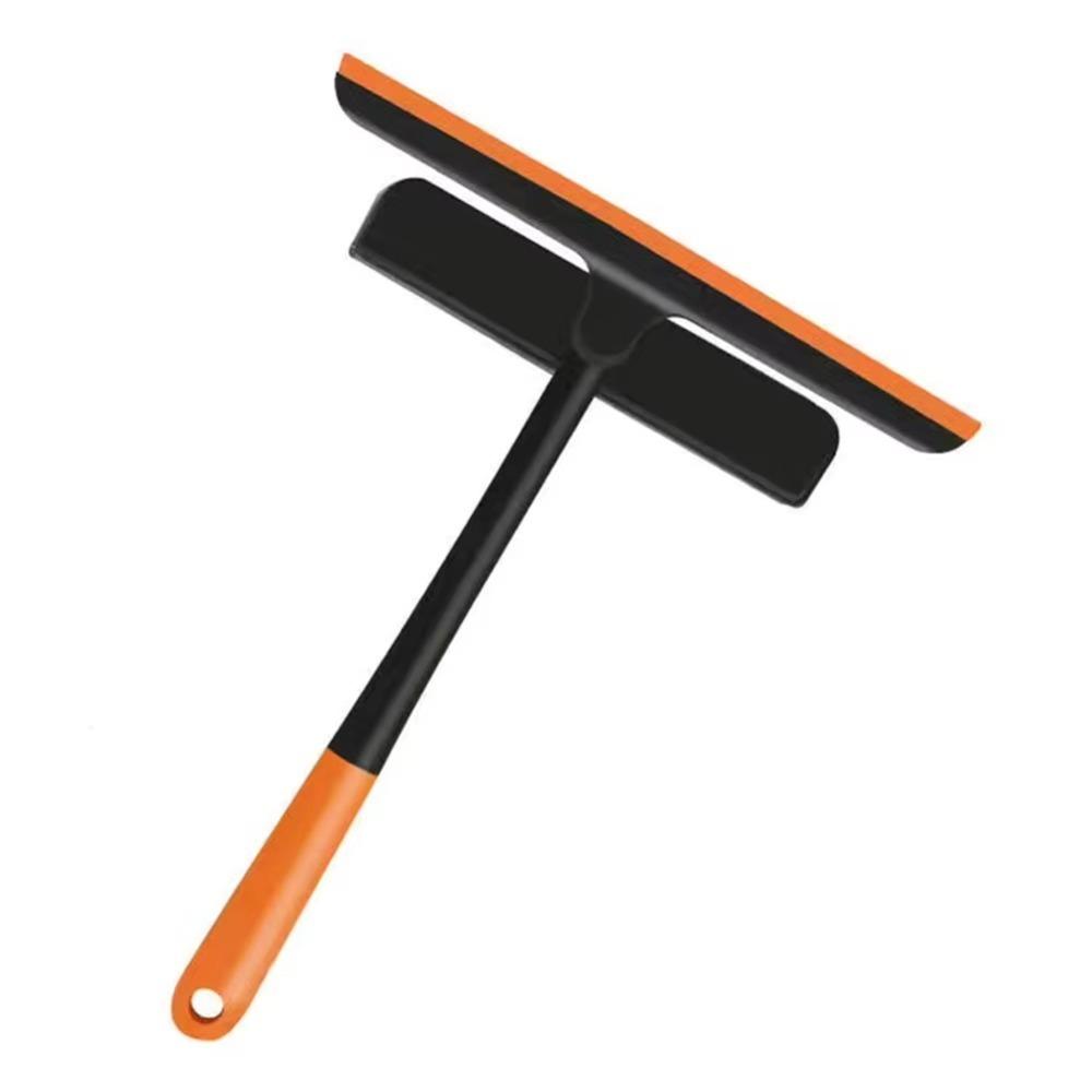 Wall-mounted Window Cleaner Wiper 3in1 Glass Scrub Scraping  Home Washing Tool