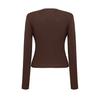 Hoodie Magda Matyja Nina Longsleeve Brown