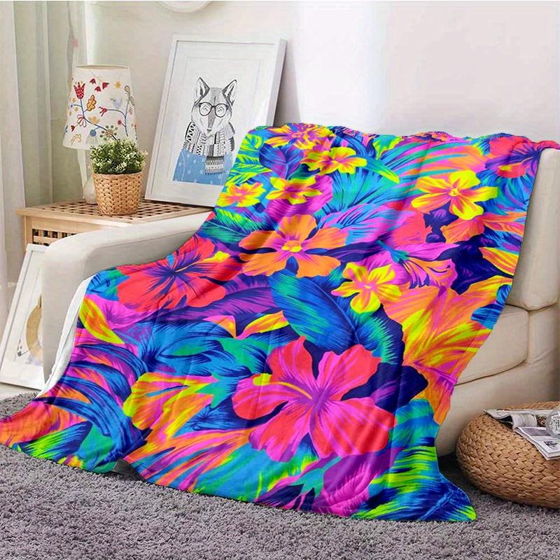 

1 шт. Таїтянська кольорова плетена ковдра - стильна, м яка та тепла - ідеально підходить для диванів, крісел, офісів, ліжок, кемпінгу та подорожей 70x100cm