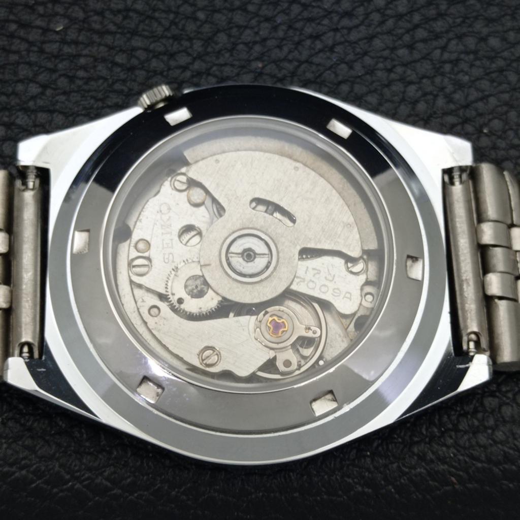MENS VINTAGE REFURBISHED SEIKO 5 AUTOMATIC JAPAN BLACK DIAL WATCH A500175-2 R151a-a500175