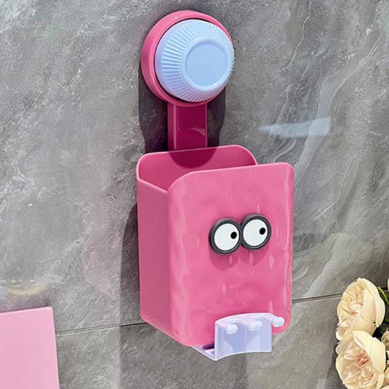 კბილის ჯაგრისის დამჭერი კედელზე დასამაგრებელი ორგანიზატორი სათავსოთი, დიდი დატვირთვით, მარტივი დასაყენებელი, საწოვარა კბილის ჯაგრისის საკიდი