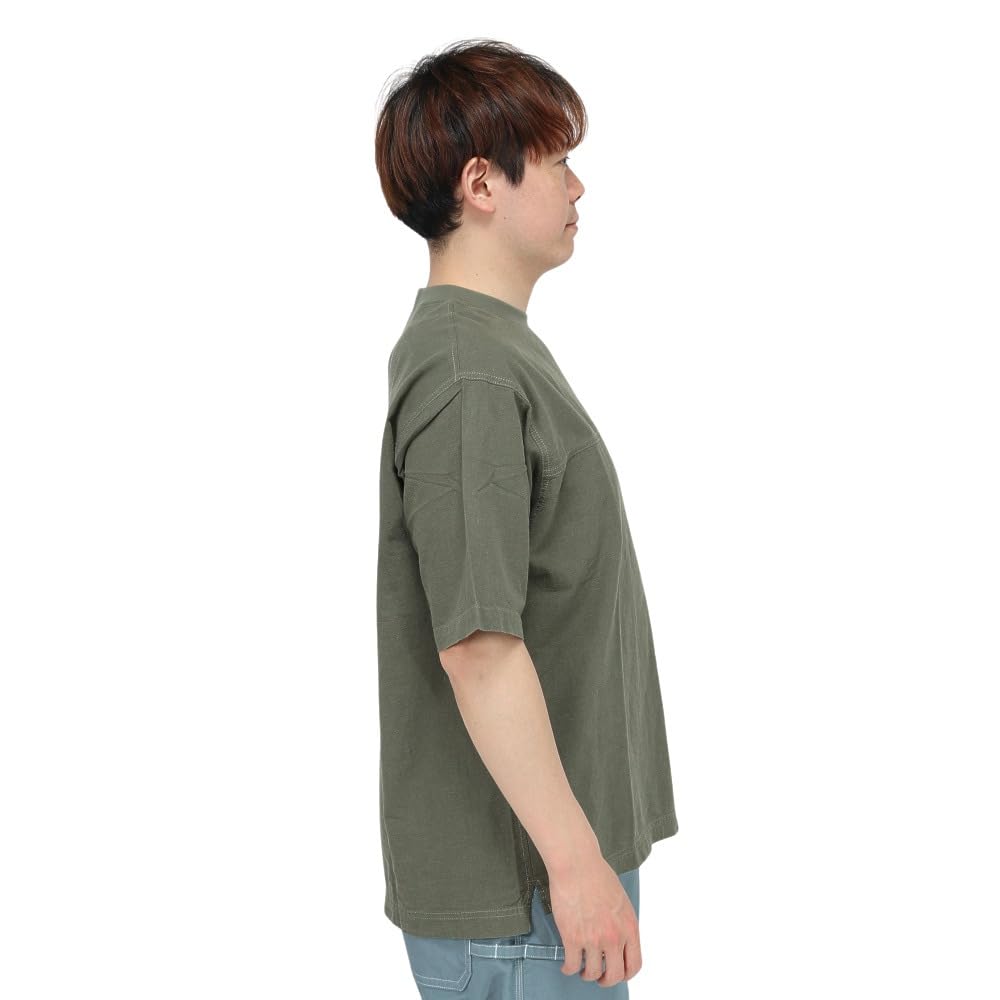 Jack Wolfskin Short Sleeve Hemp JP LHMP WOODWORKER T Cotton olive Men's T-Shirt (Moisture-Wicking, Quick-Drying, Anti-Odor, Antibacterial) [5033891 /