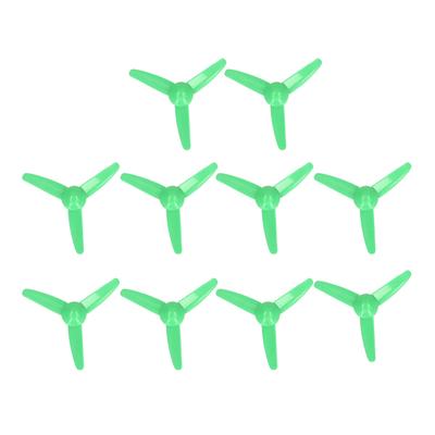 10 pezzi 70 mm 3 pale elica in plastica fai da te giocattolo barca RC auto accessori rotanti foro 2 mm verde