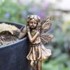 Imitation Copper Flower Fairy Figurine Set Cartoon Fairy Hanging Ornaments  Living Room Bedroom