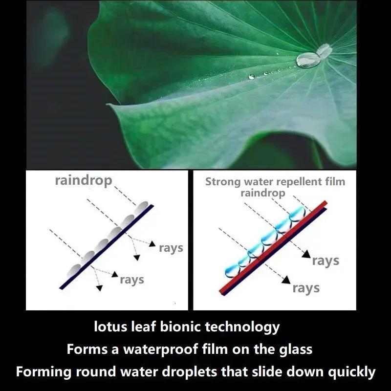 2Pcs Car Sticker Rainproof Film Car Rearview Mirror Car Rearview Mirror Rain Film Clear Sight in Rainy Day Auto Film Accessories