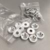 10pcs M6 Bolt Set Car Modification Gasket Screw Aluminum Fender Washers Fender Bumper Engine JDM RACING Style NO LOGO