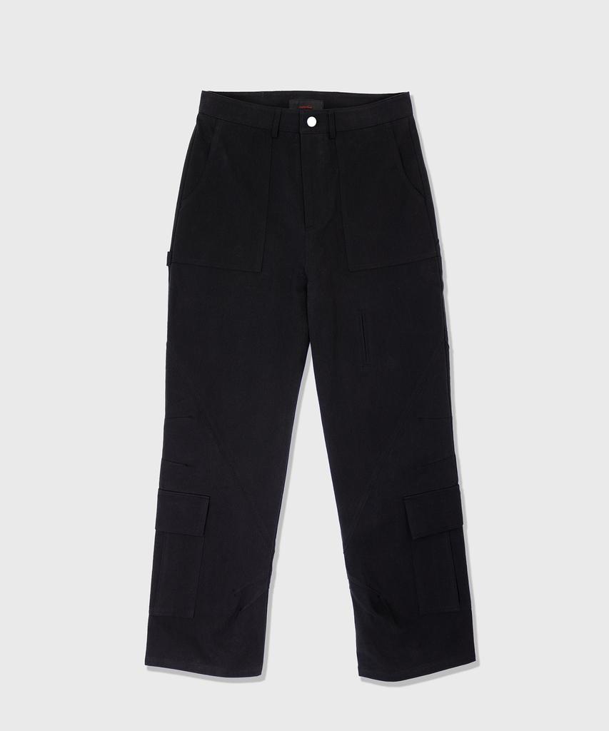 Aenitaimlolig Lavender Work Pants - Black