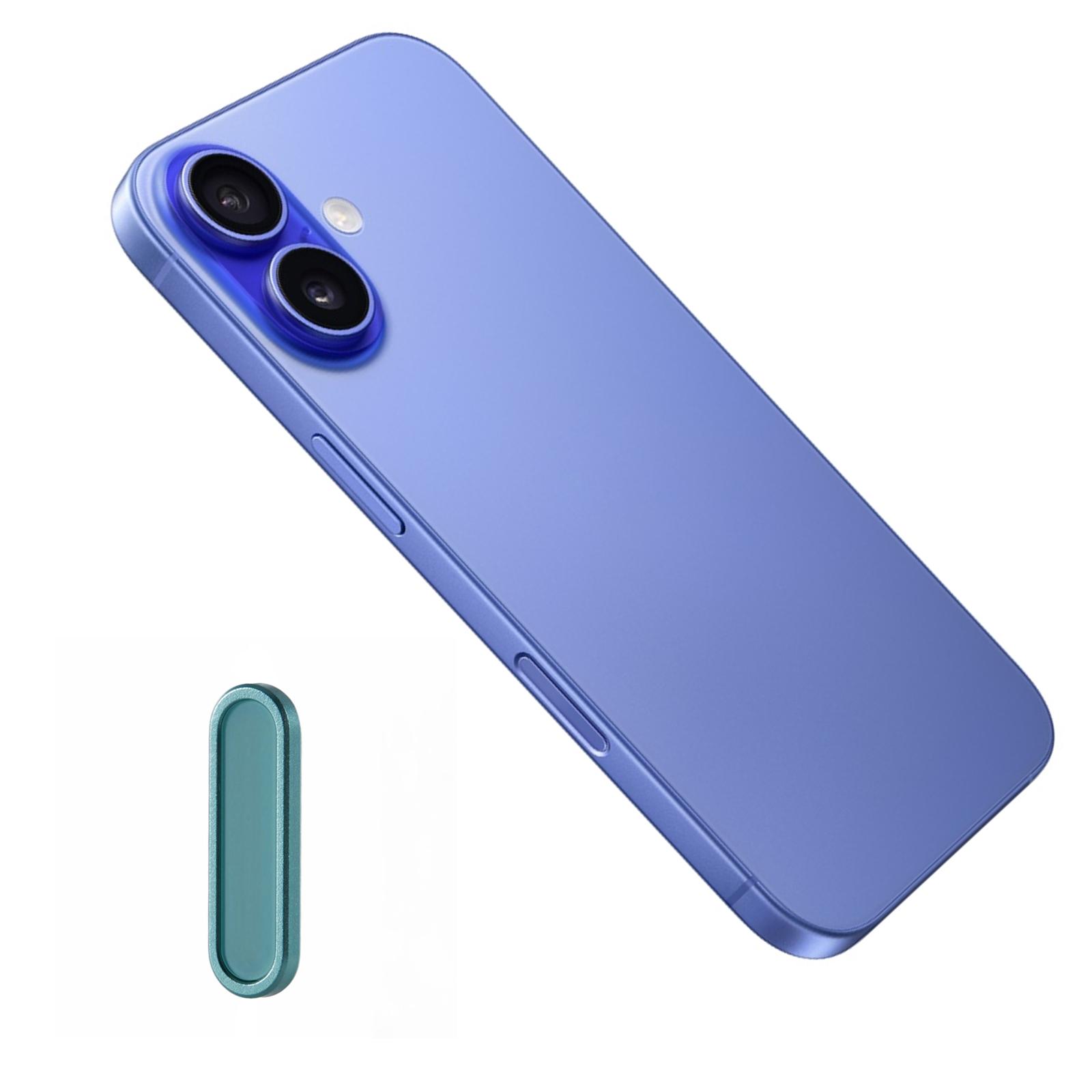 

Metal Camera Button Cover For iPhone 16/16 Plus/16 Pro/16 Pro Max Adjustable Spacing Camera Button Protector B