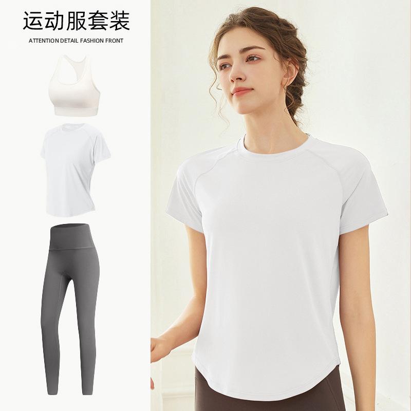 Tennis Suit Women's Short-sleeved Training Clothes Outdoor Running Quick-drying Clothes Thin Badminton T-shirt Fitness Clothes