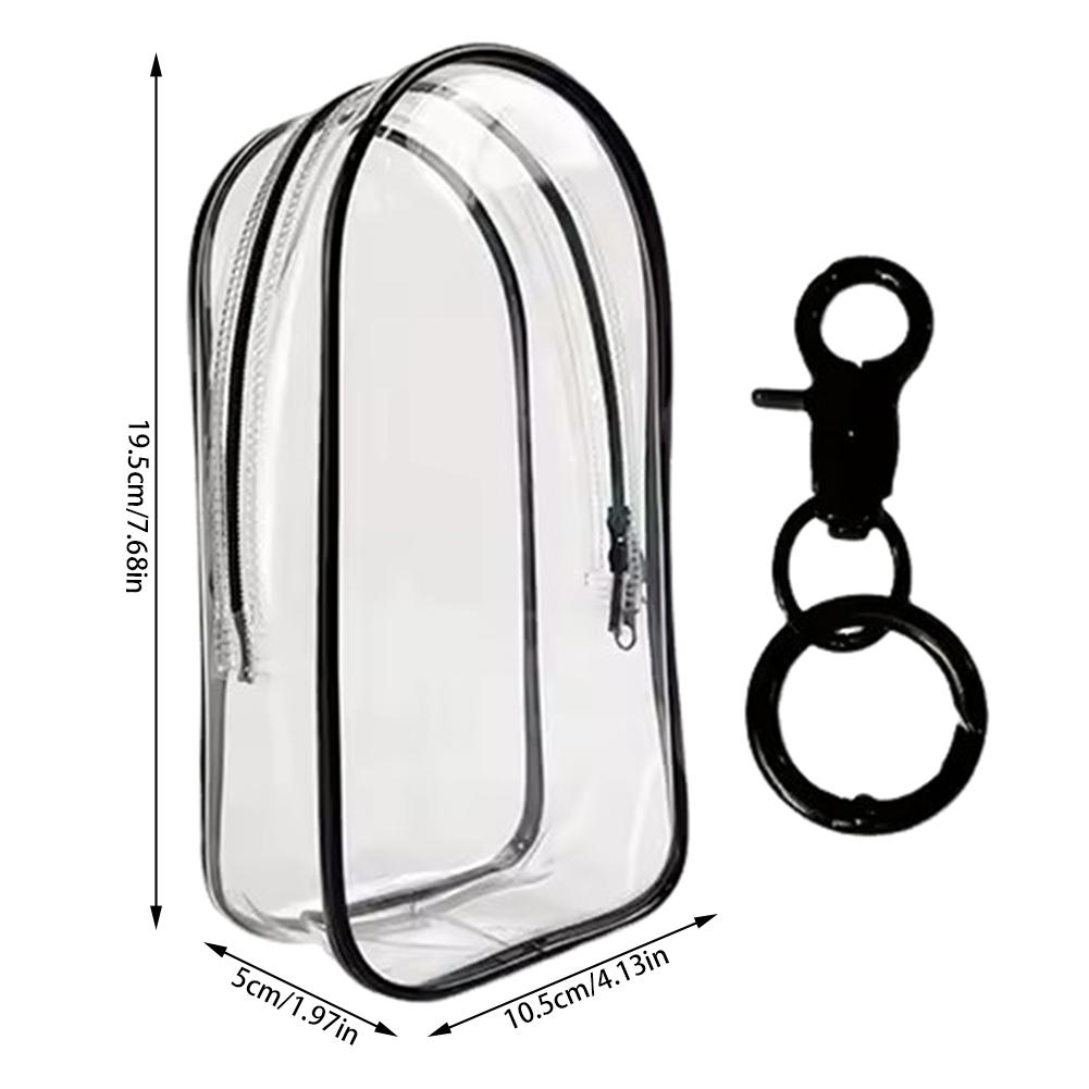 Portable Clear Display Bag For Characters Toys All Round Protected Labubu Doll Storage Pouch For Fans
