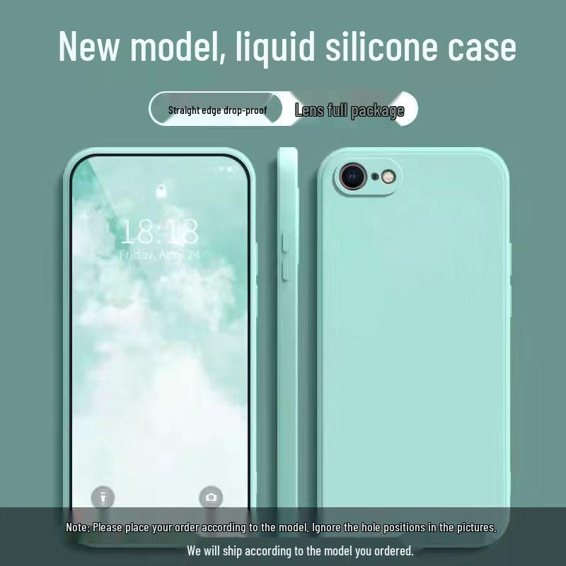

Apple iPhone 7 Liquid Silicone Case - Drop-proof, Skin-friendly, Simple Style, Pure Color, Full Wrap, Protective High-end Cover. Apple 7