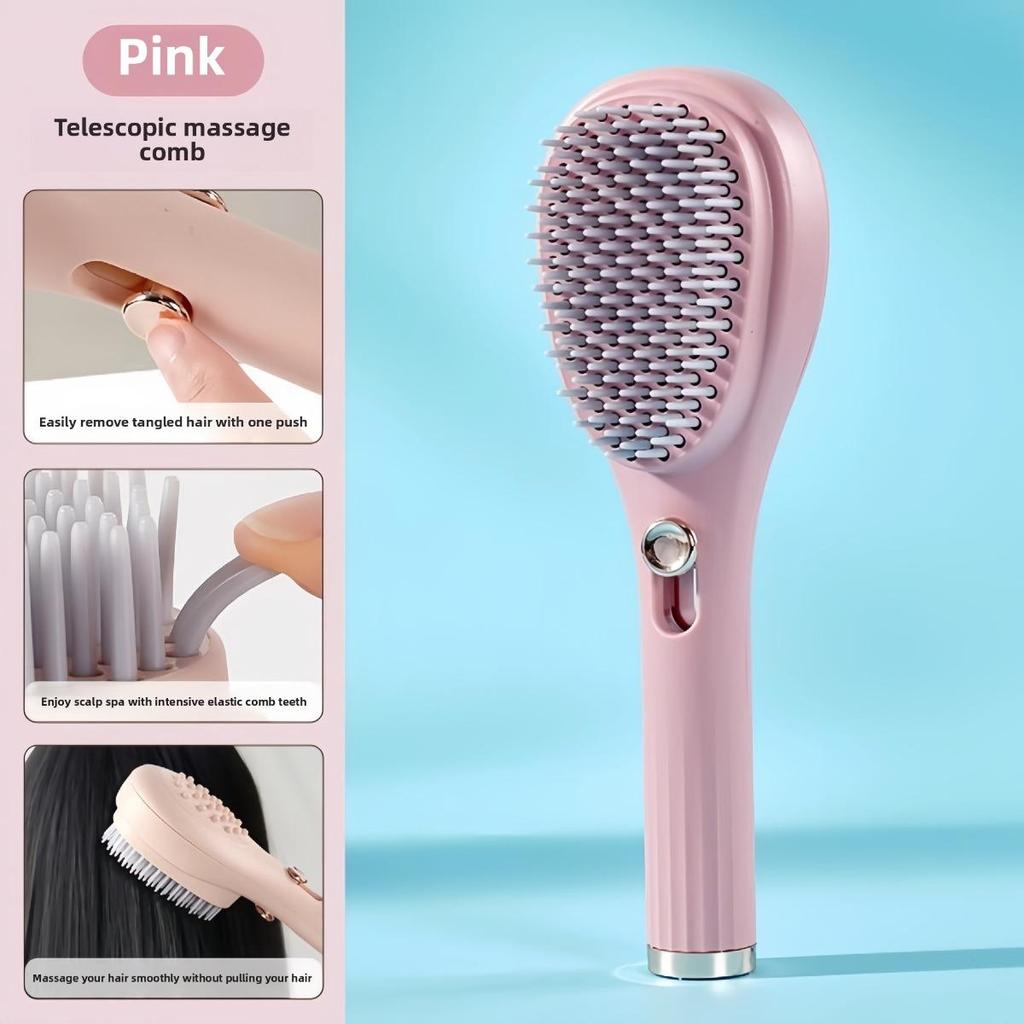 Retractable Self-Cleaning Hair Brush - Antistatic Massage Brush for Added Volume and Scalp Care, Perfect Gift for The Fashionable Woman