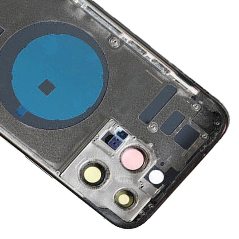 For iPhone 14 Pro Max Back Battery Housing Cover+Middle Plate Frame+Side Buttons Replacement (EU Version)