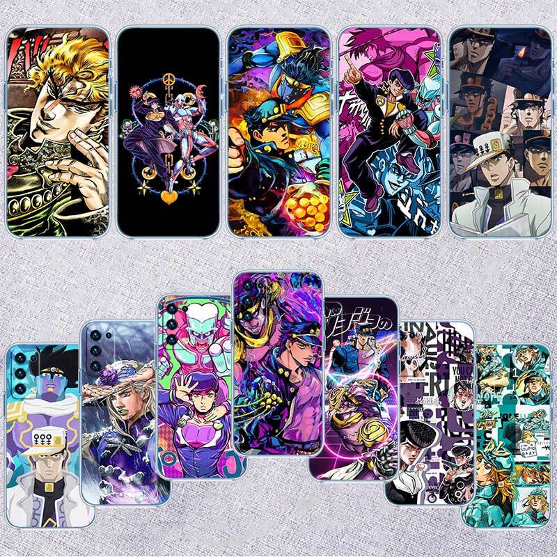 JoJo's Bizarre Adventure Case for Motorola E7 E22 E20 E13 E15 E22S E30 E40 G10 G20 G04 G22 G23 G05 G75 G35 G55 G6 G7 G8 G9 Plus Power Play