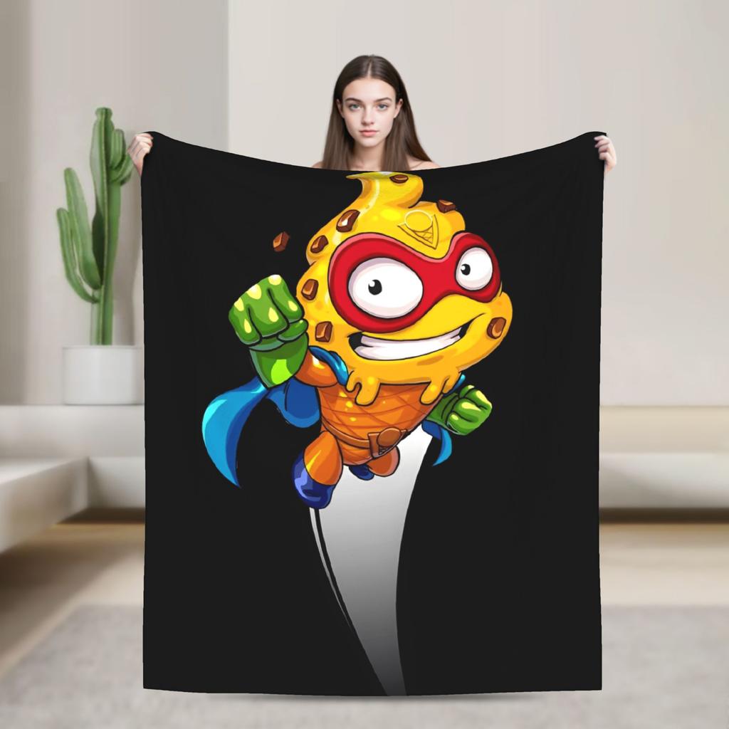 Super Zings Game  Soft Warm Blanket Superthing Travel Plush Throw Blanket Funny Home Decor Flannel Bedspread Sofa Bed Cover